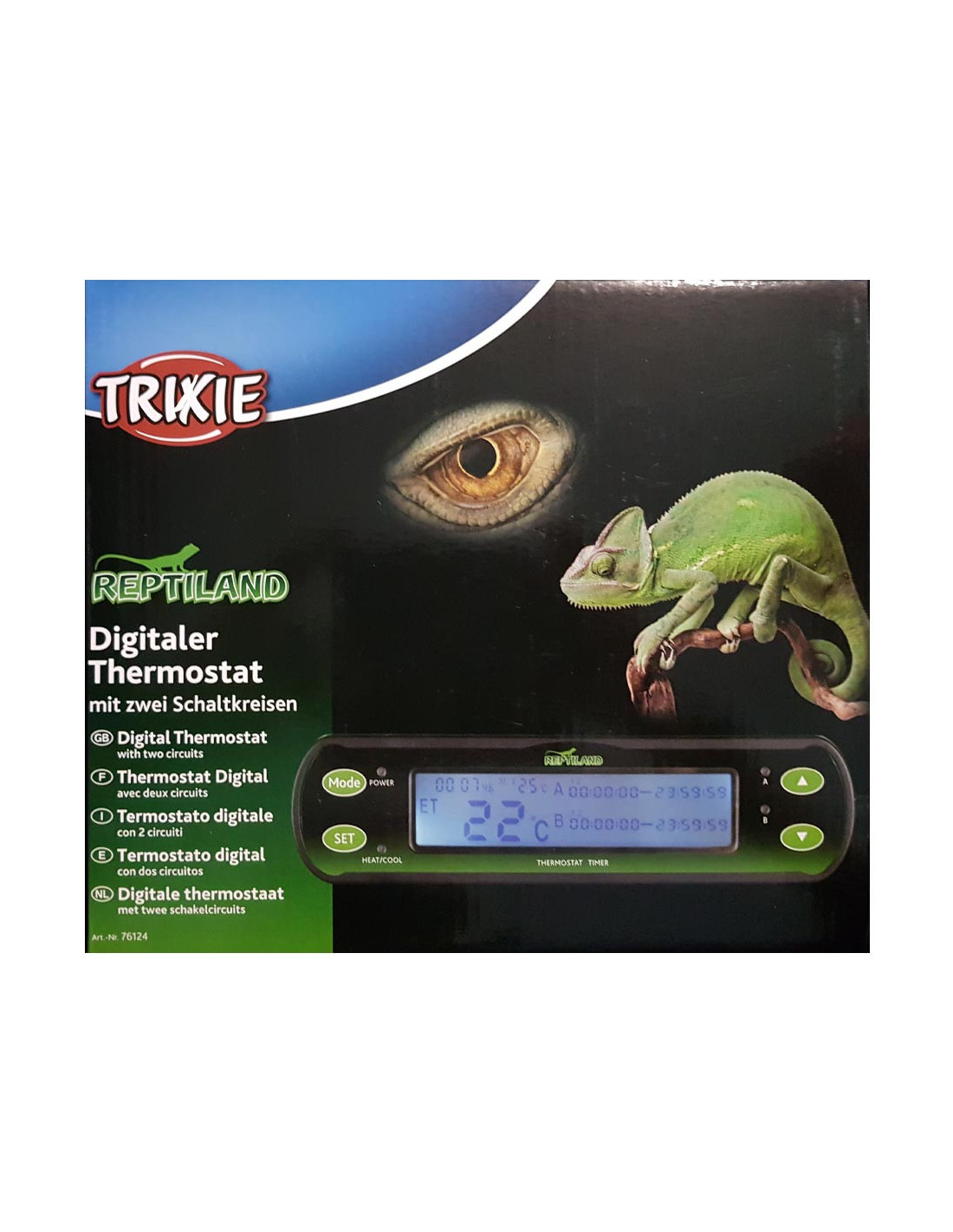 Thermostat digital pour Reptiles deux circuits